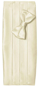Deluxe Polyester Satin Cummerbund and Bow Tie Sets - Tuxgear