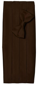 Deluxe Polyester Satin Cummerbund and Bow Tie Sets - Tuxgear
