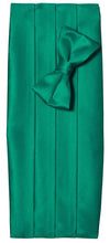 Load image into Gallery viewer, Deluxe Polyester Satin Cummerbund and Bow Tie Sets - Tuxgear