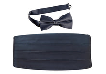Load image into Gallery viewer, Deluxe Polyester Satin Cummerbund and Bow Tie Sets - Tuxgear