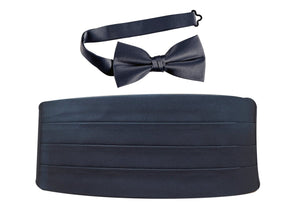 Deluxe Polyester Satin Cummerbund and Bow Tie Sets - Tuxgear