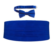 Load image into Gallery viewer, Deluxe Polyester Satin Cummerbund and Bow Tie Sets - Tuxgear