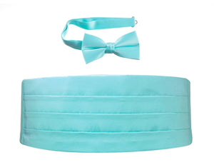 Deluxe Polyester Satin Cummerbund and Bow Tie Sets - Tuxgear