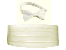 Load image into Gallery viewer, Deluxe Polyester Satin Cummerbund and Bow Tie Sets - Tuxgear