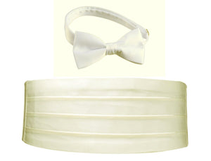 Deluxe Polyester Satin Cummerbund and Bow Tie Sets - Tuxgear