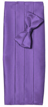 Load image into Gallery viewer, Deluxe Polyester Satin Cummerbund and Bow Tie Sets - Tuxgear