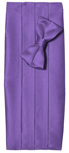 Deluxe Polyester Satin Cummerbund and Bow Tie Sets - Tuxgear