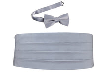 Load image into Gallery viewer, Deluxe Polyester Satin Cummerbund and Bow Tie Sets - Tuxgear
