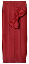 Load image into Gallery viewer, Deluxe Polyester Satin Cummerbund and Bow Tie Sets - Tuxgear