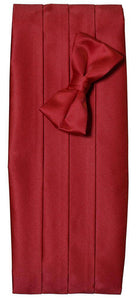 Deluxe Polyester Satin Cummerbund and Bow Tie Sets - Tuxgear