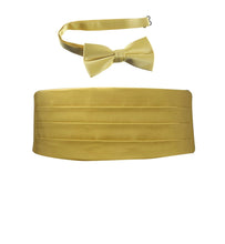 Load image into Gallery viewer, Deluxe Polyester Satin Cummerbund and Bow Tie Sets - Tuxgear