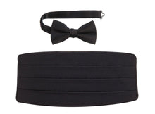 Load image into Gallery viewer, Deluxe Polyester Satin Cummerbund and Bow Tie Sets - Tuxgear