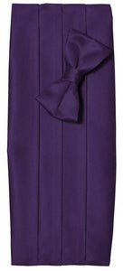 Deluxe Polyester Satin Cummerbund and Bow Tie Sets - Tuxgear