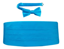 Load image into Gallery viewer, Deluxe Polyester Satin Cummerbund and Bow Tie Sets - Tuxgear