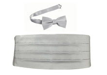 Load image into Gallery viewer, Deluxe Polyester Satin Cummerbund and Bow Tie Sets - Tuxgear
