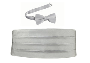 Deluxe Polyester Satin Cummerbund and Bow Tie Sets - Tuxgear