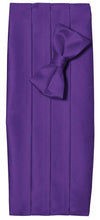 Load image into Gallery viewer, Deluxe Polyester Satin Cummerbund and Bow Tie Sets - Tuxgear