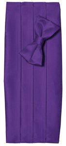 Deluxe Polyester Satin Cummerbund and Bow Tie Sets - Tuxgear