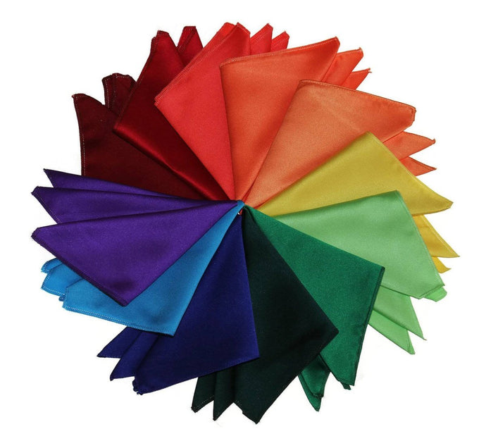 Formal Pocket Handkerchiefs in over 60 Solid Colors - Tuxgear