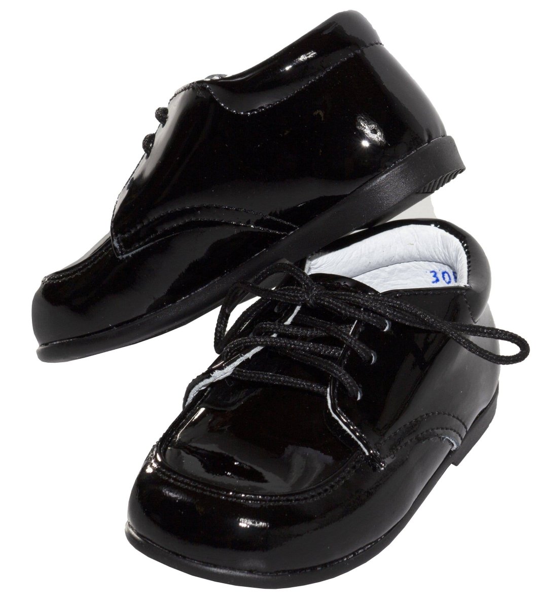 Infant Black Formal Patent Shoe - Ethan - Tuxgear