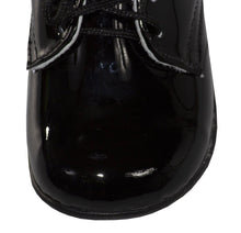 Load image into Gallery viewer, Infant Black Round Toe Dress Shoe Lace Up - Trevor - Tuxgear