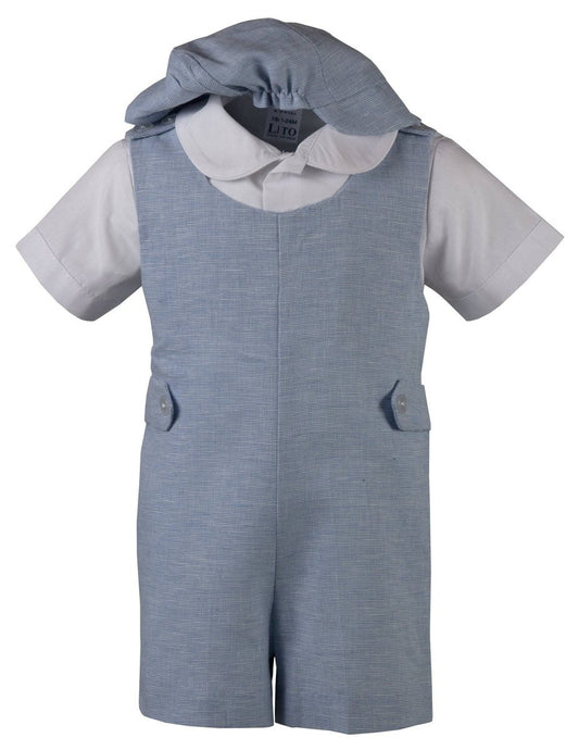 Infant Toddler Vintage Linen Romper Outfit - Tuxgear