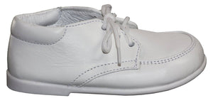 Infant White Formal Lace Up Dress Shoe - Caleb - Tuxgear