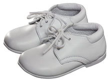 Load image into Gallery viewer, Infant White Round Toe Dress Shoe Lace Up - Noah - Tuxgear