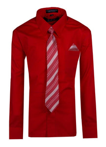 Long Sleeve Button Up Dress Shirt Poly Cotton - Tuxgear