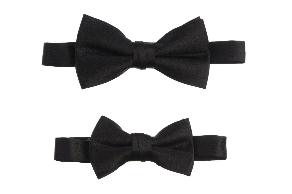 Men's Pre - tied Satin Bow Tie and Adjustable Stretch Suspender Sets - Tuxgear
