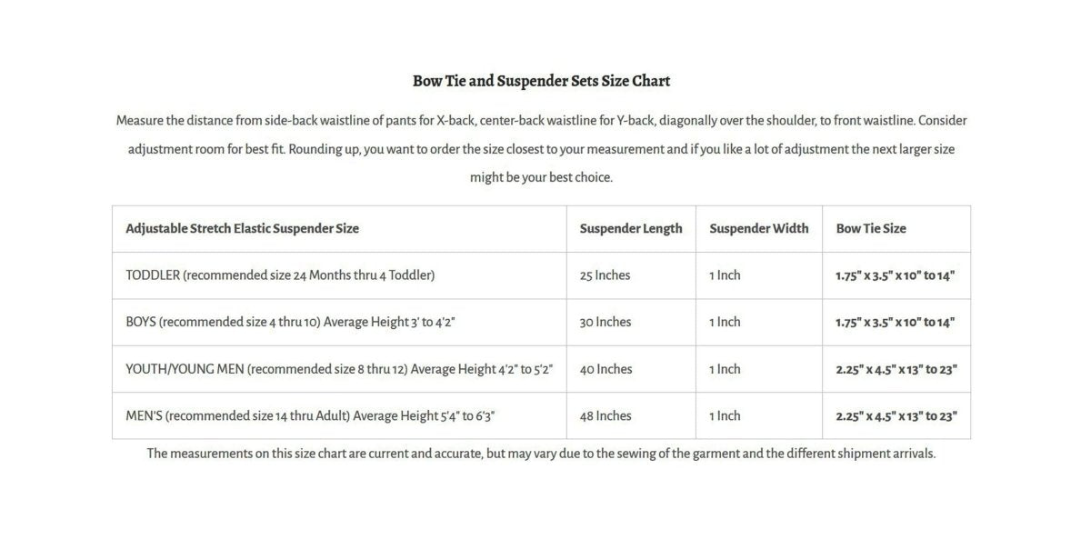 Men's Pre - tied Satin Bow Tie and Adjustable Stretch Suspender Sets - Tuxgear