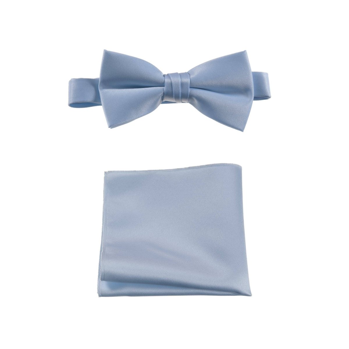 Men's Pre - tied Satin Bow Tie and Pocket Square Handkerchief Sets - Tuxgear