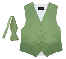 Load image into Gallery viewer, Mens Tuxedo Vest and Tie Sets Fullback Design in Popular Formal Wedding Colors - Tuxgear