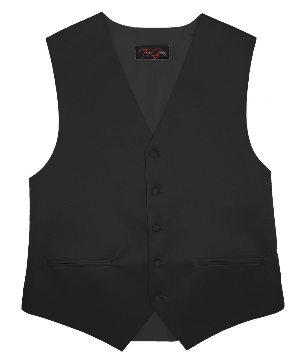 Mens Tuxedo Vest and Tie Sets Fullback Design in Popular Formal Wedding Colors - Tuxgear