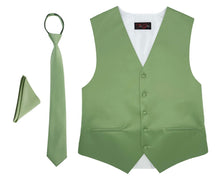 Load image into Gallery viewer, Mens Tuxedo Vest and Tie Sets Fullback Design in Popular Formal Wedding Colors - Tuxgear