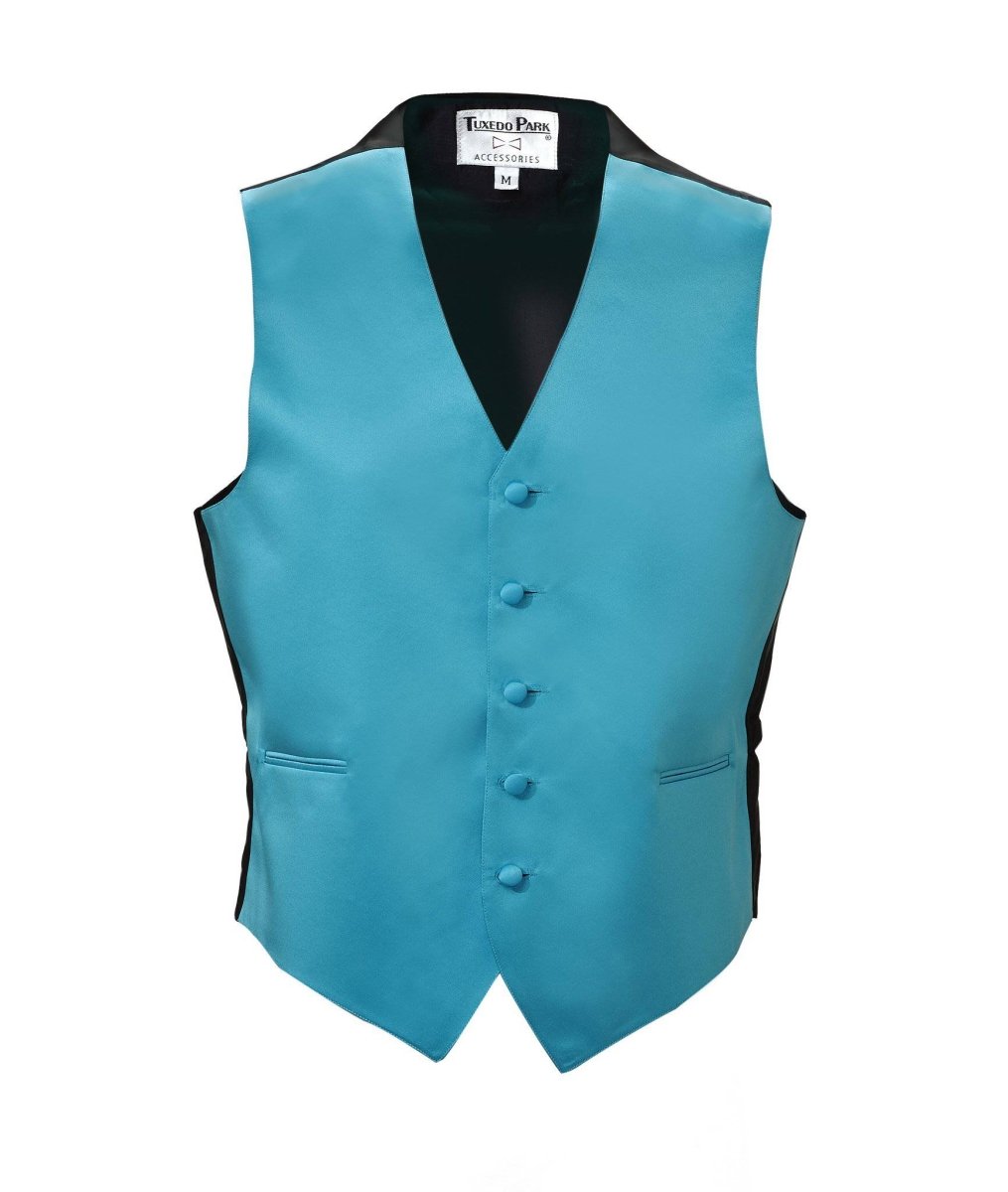 Men's Tuxedo Vest Fullback with Bow Tie - Light Colors 