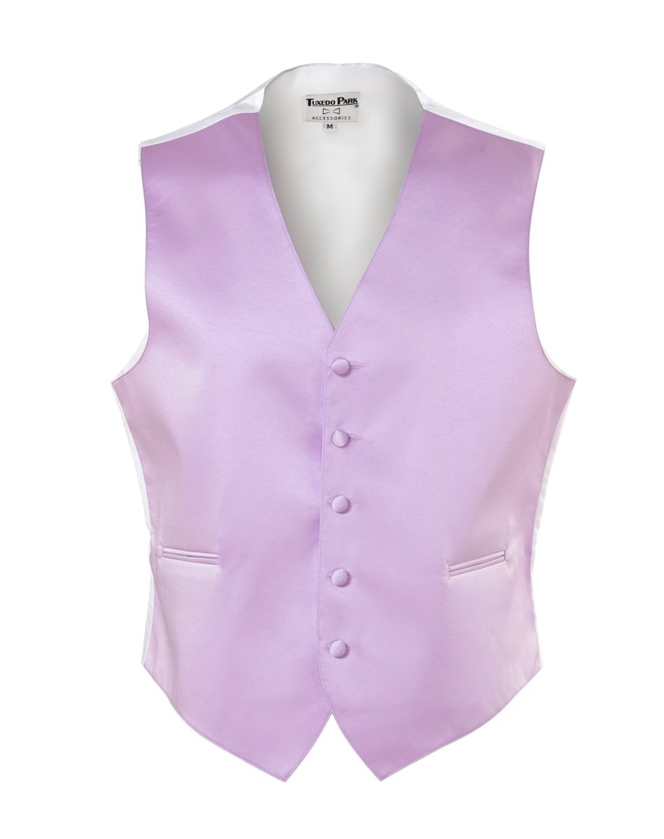 Men's Tuxedo Vest Fullback with Bow Tie - Light Colors 