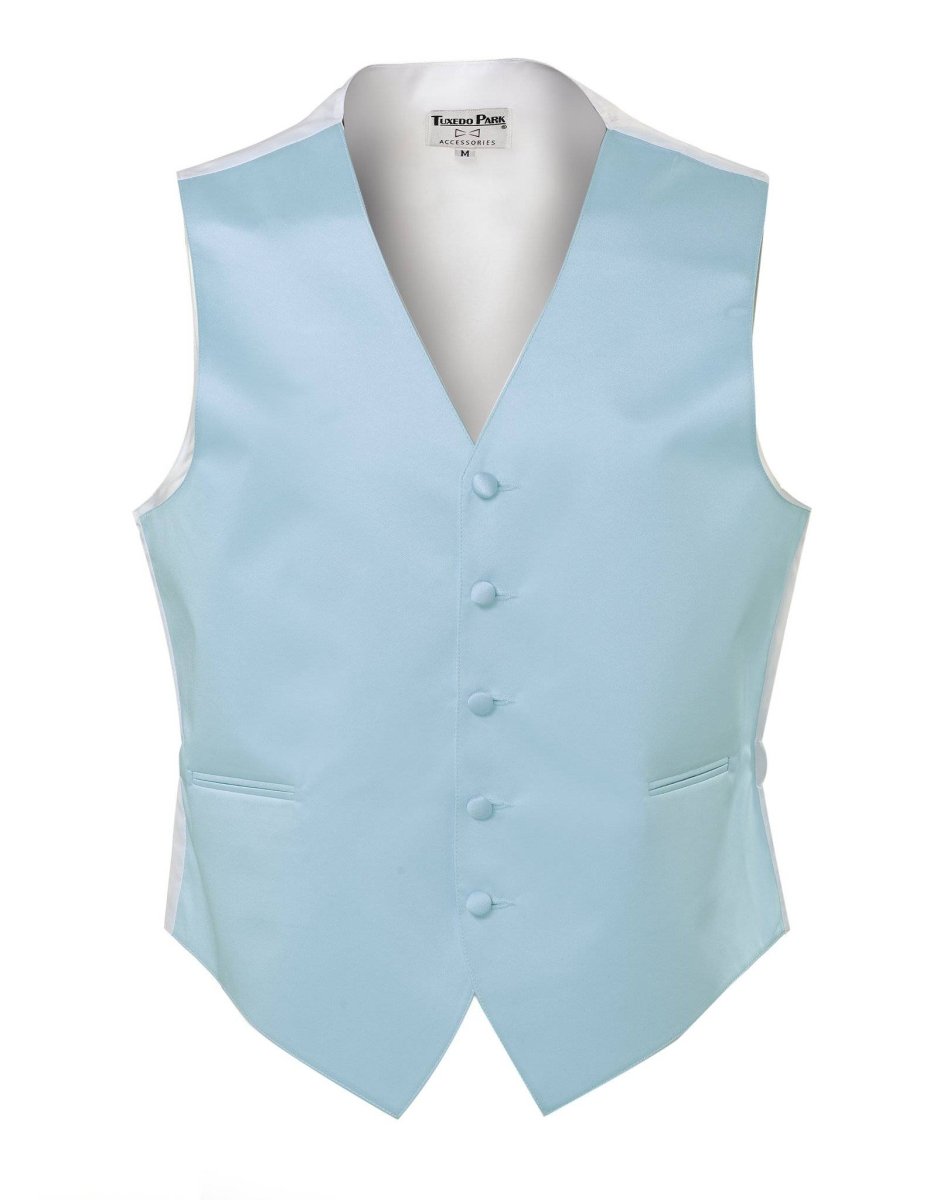Men's Tuxedo Vest Fullback with Bow Tie - Light Colors 