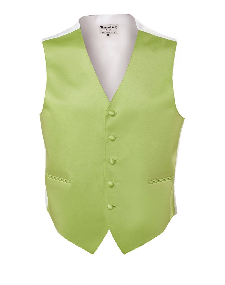 Men's Tuxedo Vest Fullback with Bow Tie - Light Colors 