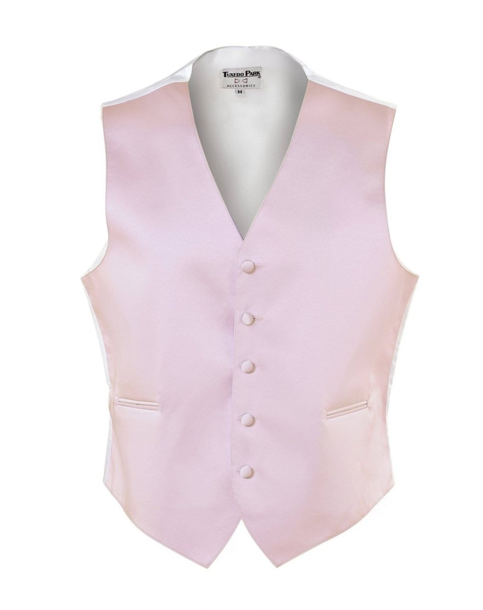 Men's Tuxedo Vest Fullback with Bow Tie - Light Colors 