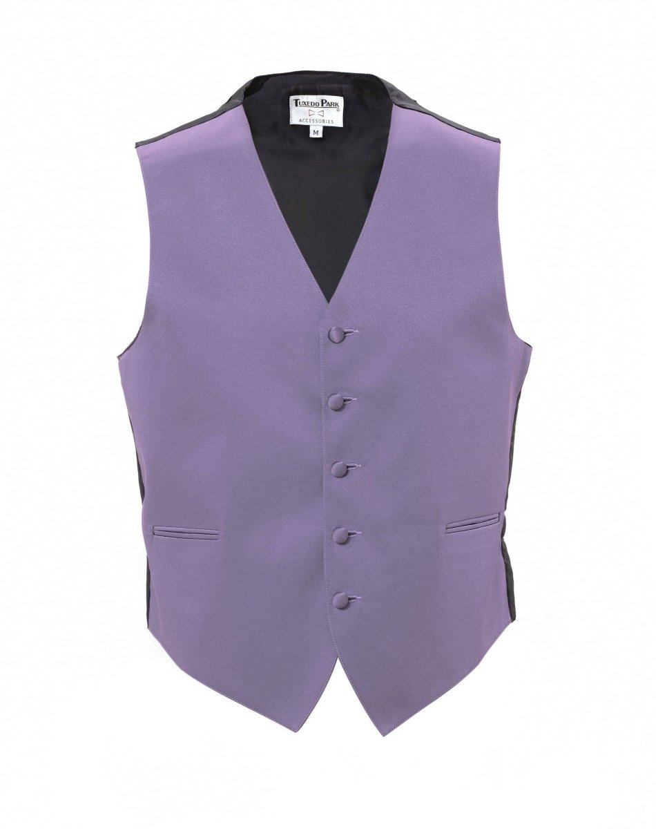 Men's Tuxedo Vest Fullback with Bow Tie - Light Colors 
