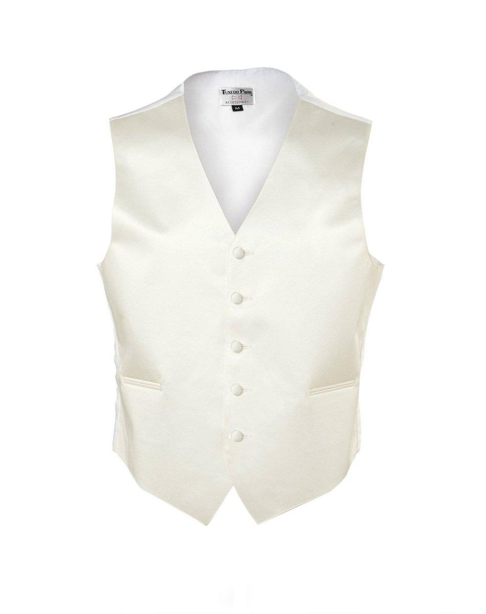 Men's Tuxedo Vest Fullback with Bow Tie - Light Colors 