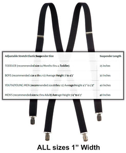 Neck Tie and Adjustable Stretch Suspender Set - Tuxgear