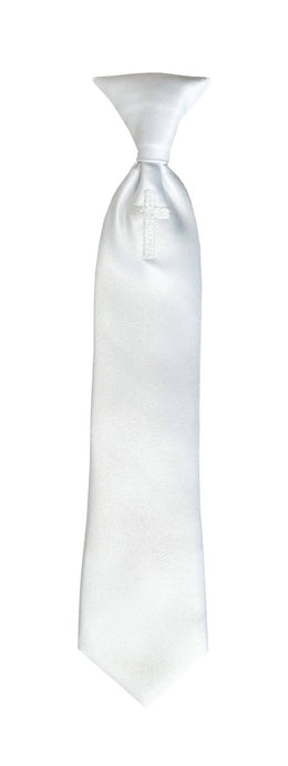 Necktie Embroidery Religious Cross for Boys First Holy Communion - Tuxgear