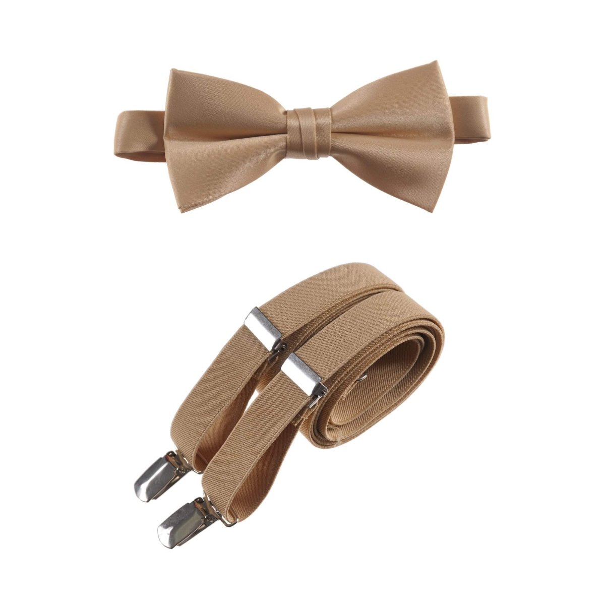 Pre-tied Bow Tie and Adjustable Stretch Suspender Sets - Tuxgear