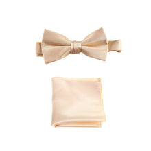 Load image into Gallery viewer, Pre-tied Bow Tie and Pocket Square Handkerchief Sets - Tuxgear