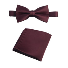 Load image into Gallery viewer, Pre-tied Bow Tie and Pocket Square Handkerchief Sets - Tuxgear