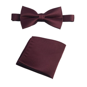 Pre-tied Bow Tie and Pocket Square Handkerchief Sets - Tuxgear
