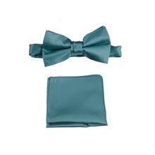 Load image into Gallery viewer, Pre-tied Bow Tie and Pocket Square Handkerchief Sets - Tuxgear