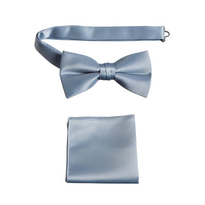 Pre-tied Bow Tie and Pocket Square Handkerchief Sets - Tuxgear